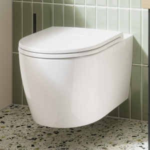 Grohe Start Round Ceramic Wall Hung Pan with Soft Close Seat