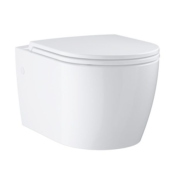 Grohe Start Round Ceramic Wall Hung Pan with Soft Close Seat - Image 3
