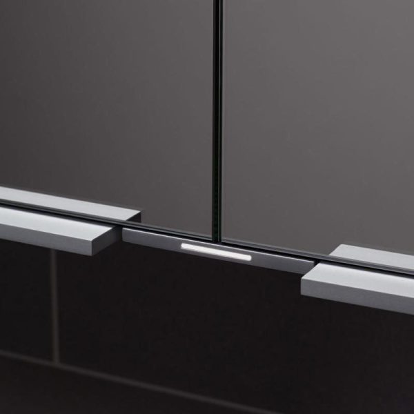 Keuco Royal Match 800mm Semi Recessed LED Illuminated Mirror Cabinet - Image 3