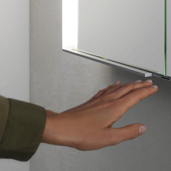 Keuco Royal Match 800mm Semi Recessed LED Illuminated Mirror Cabinet - Image 4