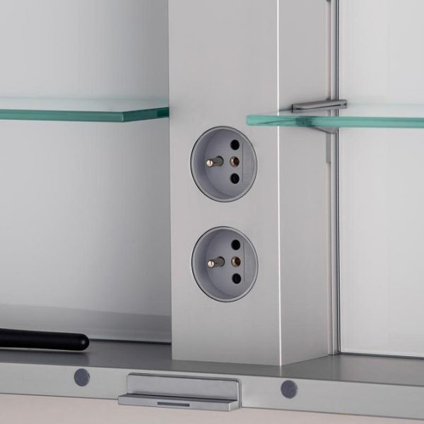 Keuco Royal Match 800mm Semi Recessed LED Illuminated Mirror Cabinet - Image 6