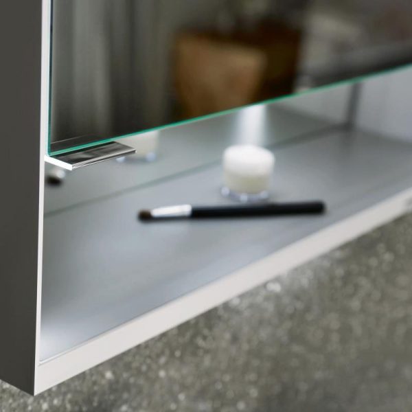 Keuco Royal Lumos 800mm Semi Recessed LED Illuminated Mirror Cabinet - Image 4