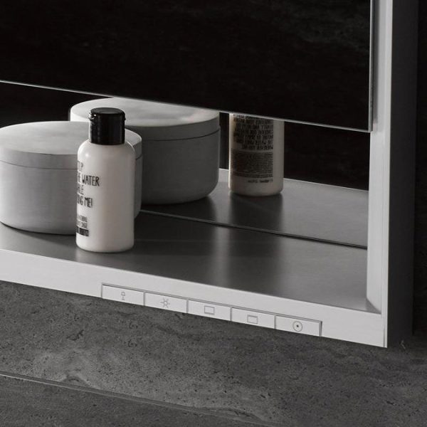 Keuco Royal Lumos 800mm Semi Recessed LED Illuminated Mirror Cabinet - Image 5