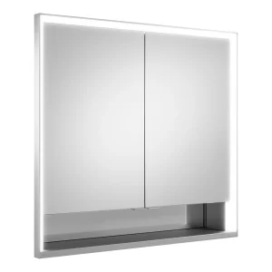 Keuco Royal Lumos 800mm Semi Recessed LED Illuminated Mirror Cabinet