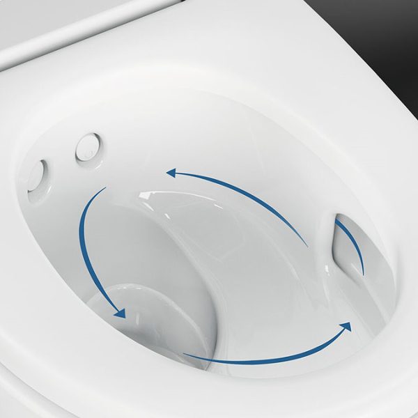 Geberit AquaClean Gloss Chrome Mera Comfort Rimless Wall Hung Shower WC - Image 14