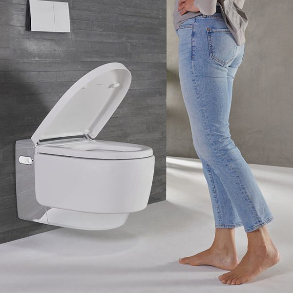 Geberit AquaClean Gloss Chrome Mera Comfort Rimless Wall Hung Shower WC - Image 13