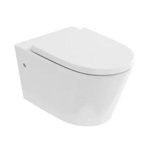 Britton Bathrooms Sphere Rimless Wall Hung Pan + Soft Close Seat