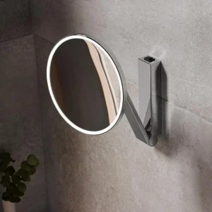Keuco iLook Move Round Illuminated Cosmetic Mirror   Chrome