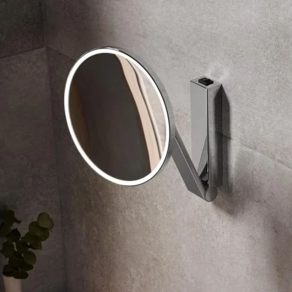 Keuco iLook Move Round Illuminated Cosmetic Mirror   Chrome