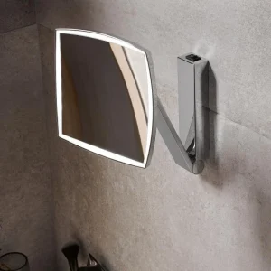 Keuco iLook Move Square Illuminated Cosmetic Mirror   Chrome