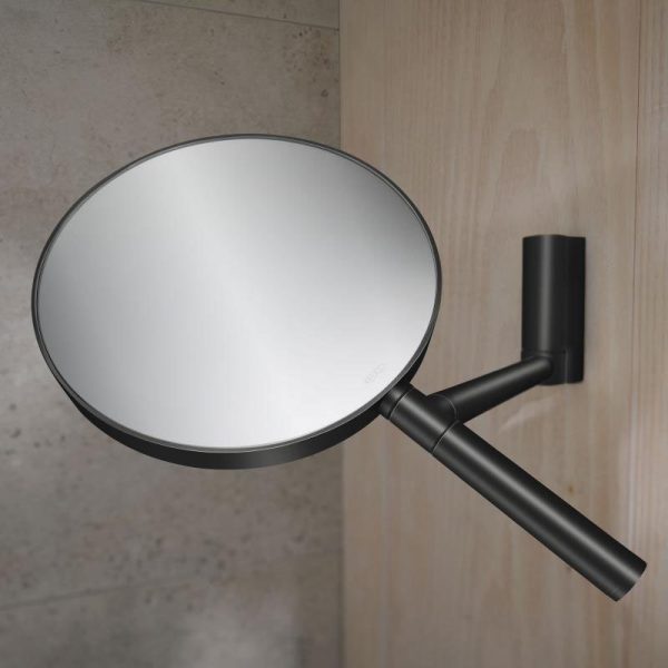 Keuco Plan Wall Mounted Cosmetic Mirror   Black - Image 3