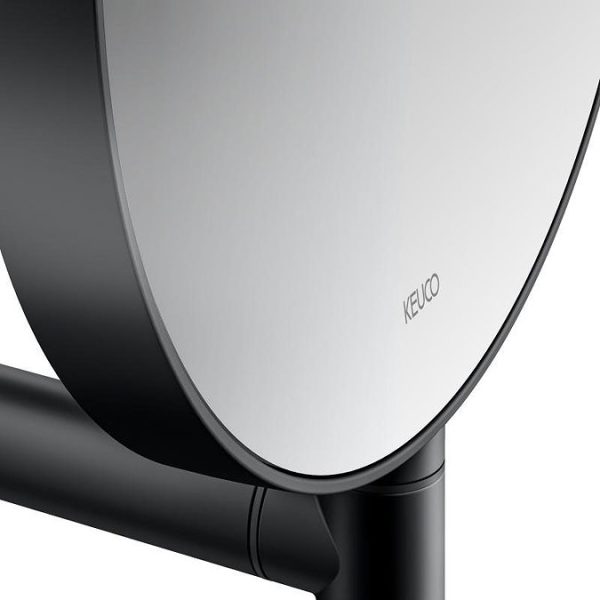 Keuco Plan Wall Mounted Cosmetic Mirror   Black - Image 5