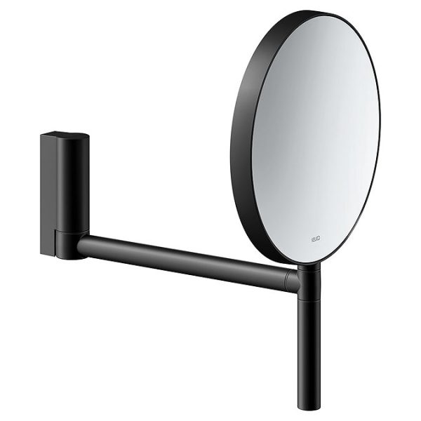 Keuco Plan Wall Mounted Cosmetic Mirror   Black - Image 2