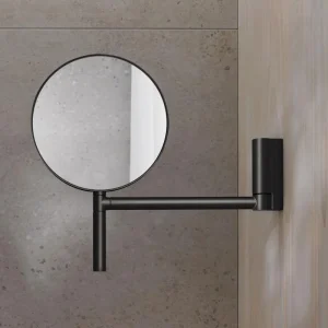 Keuco Plan Wall Mounted Cosmetic Mirror   Black