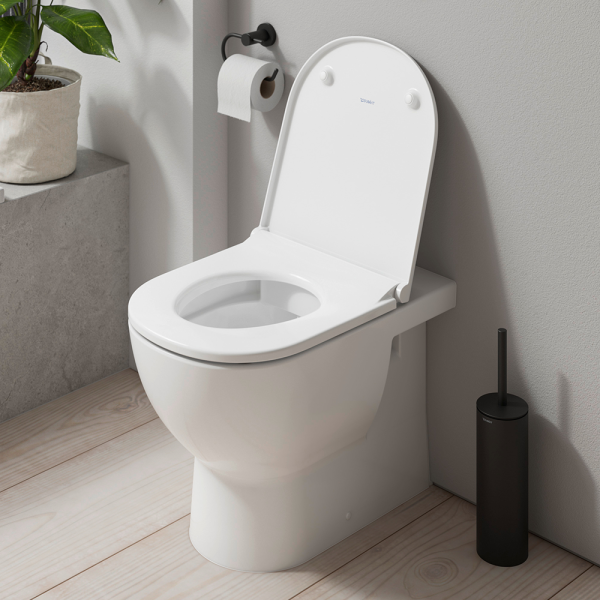 Duravit D Code Rimless Back to Wall Toilet with Soft Close Seat