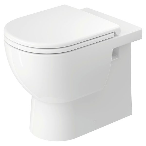 Duravit D Code Rimless Back to Wall Toilet with Soft Close Seat - Image 4