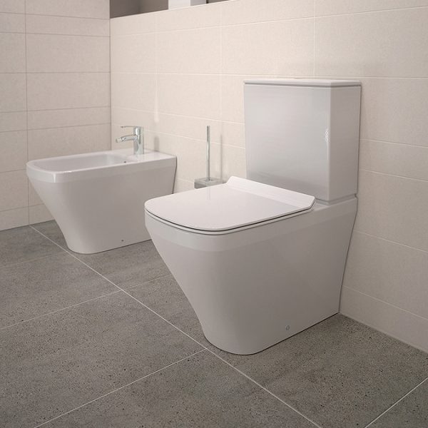 Duravit DuraStyle HygieneGlaze Short Projection Close Coupled Toilet + Seat - Image 2