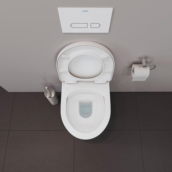 Duravit DuraStyle Basic Rimless Wall Hung Toilet + Seat - Image 3