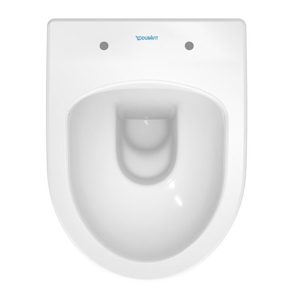 Duravit No.1 480mm HygieneGlaze Rimless Back to Wall Toilet Pan + Seat - Image 7