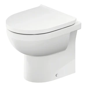 Duravit No.1 480mm HygieneGlaze Rimless Back to Wall Toilet Pan + Seat
