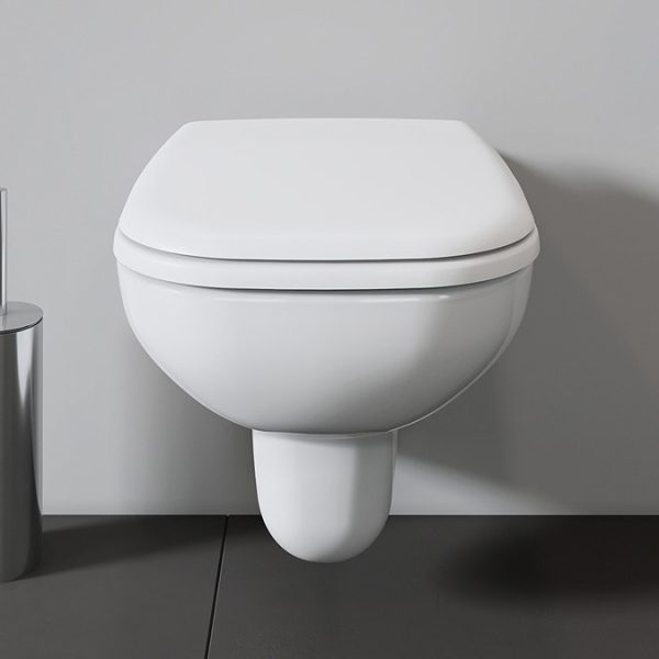 Duravit D Code Compact Wall Hung Toilet + Seat - Image 6