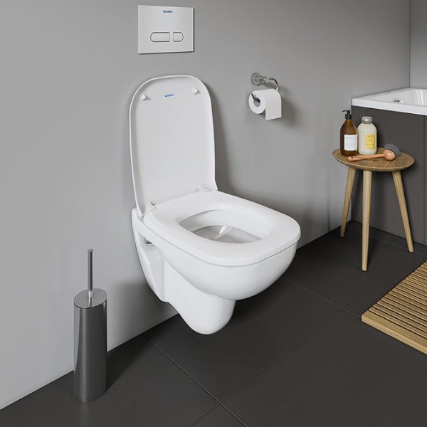 Duravit D Code Compact Wall Hung Toilet + Seat - Image 7