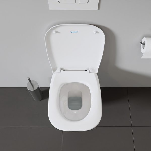 Duravit D Code Compact Wall Hung Toilet + Seat - Image 2