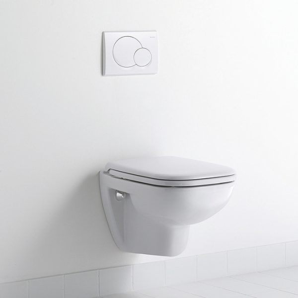 Duravit D Code Compact HygieneGlaze Wall Hung Toilet + Seat - Image 7
