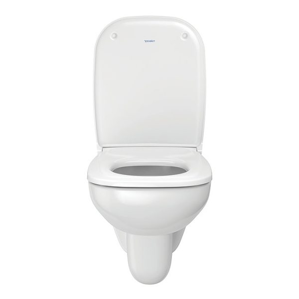 Duravit D Code Compact HygieneGlaze Wall Hung Toilet + Seat - Image 2