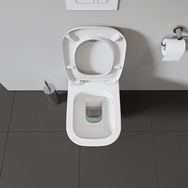 Duravit D Code Wall Hung Toilet + Seat - Image 3