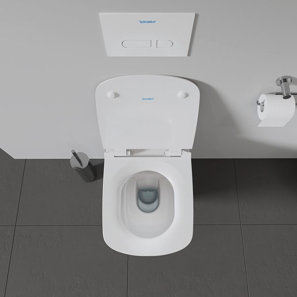 Duravit DuraStyle Rimless Durafix 620mm Wall Hung Toilet + Seat - Image 3