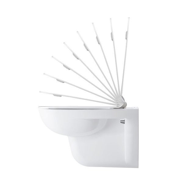 Duravit D Code Wall Hung Toilet + Seat - Image 7