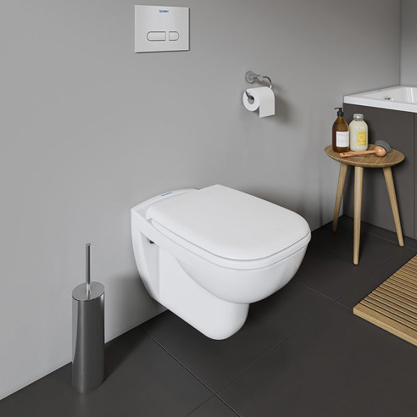 Duravit D Code Wall Hung Toilet + Seat - Image 2