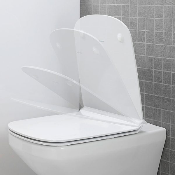 Duravit DuraStyle Rimless Durafix 620mm Wall Hung Toilet + Seat - Image 6