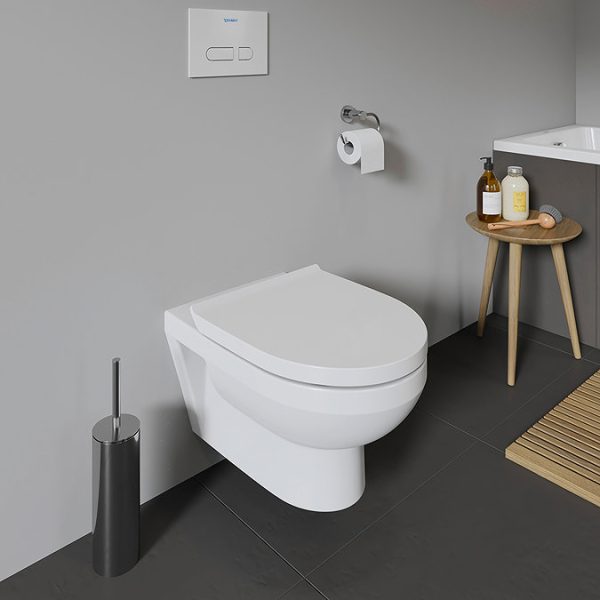 Duravit DuraStyle Basic Rimless Wall Hung Toilet + Seat - Image 2