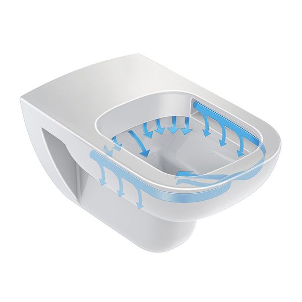 Duravit D Code Rimless Wall Hung Toilet + Seat - Image 6