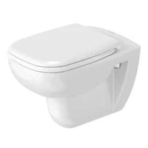 Duravit D Code Rimless HygieneGlaze Wall Hung Toilet + Seat