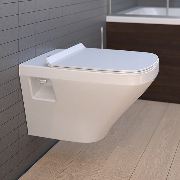 Duravit DuraStyle Rimless Compact 480mm Wall Hung Toilet + Seat - Image 2