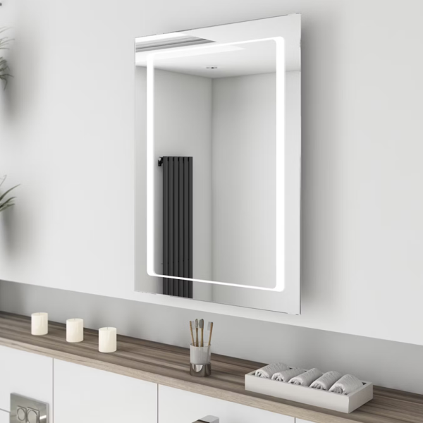 Mode Shine LED illuminated Bluetooth Mirror 800 x 600mm with Demister