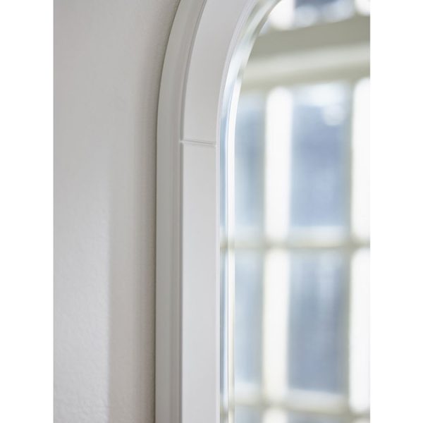 Miller   Traditional 1903 Arched Mirror with Fixed Shelf and Rail - Image 4
