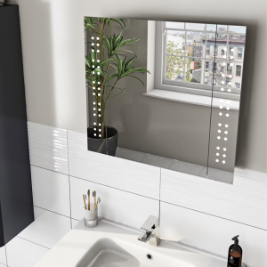 Mode Fuller LED Mirror Cabinet 600 x 650mm with Demister & Charging Socket