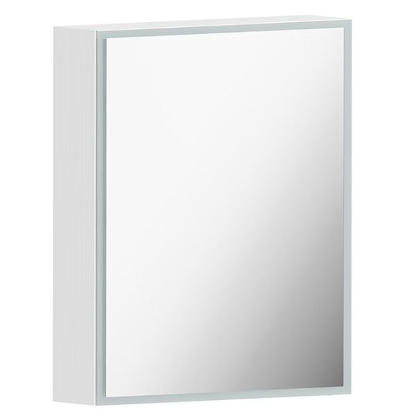 Mode Mayne LED Illuminated 600 x 500mm Mirror Cabinet with Charging Socket - Image 3