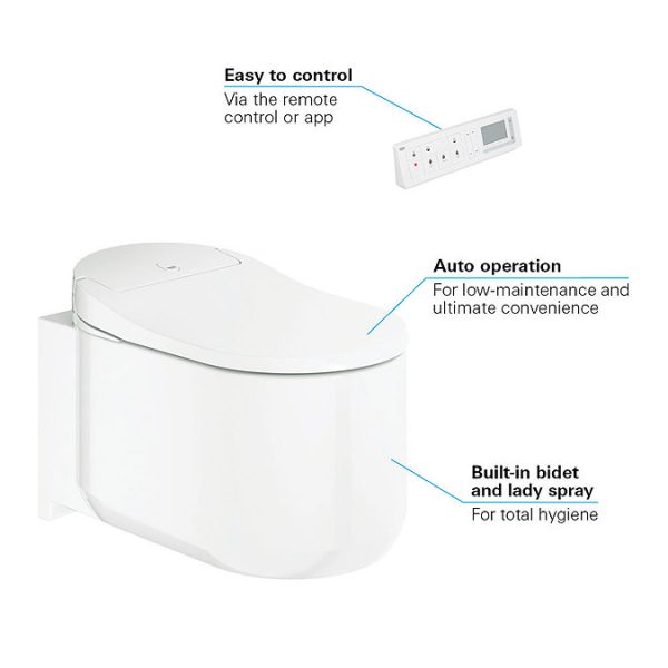 Grohe Sensia Arena Wall Hung Smart Toilet - Image 4