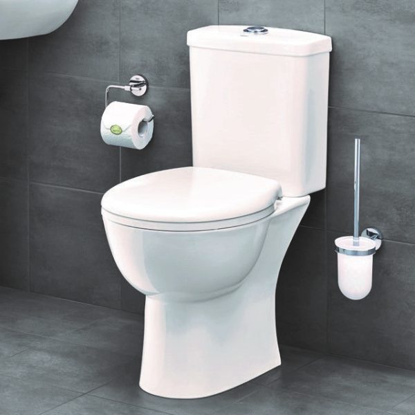 Grohe Bau Rimless Close Coupled Toilet with Soft Close Seat (Side Inlet) - Image 2