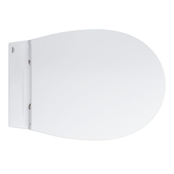 Grohe Bau Rimless Wall Hung Toilet with Slim Soft Close Seat - Image 8