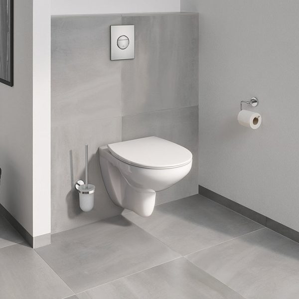 Grohe Bau Rimless Wall Hung Toilet with Slim Soft Close Seat - Image 2