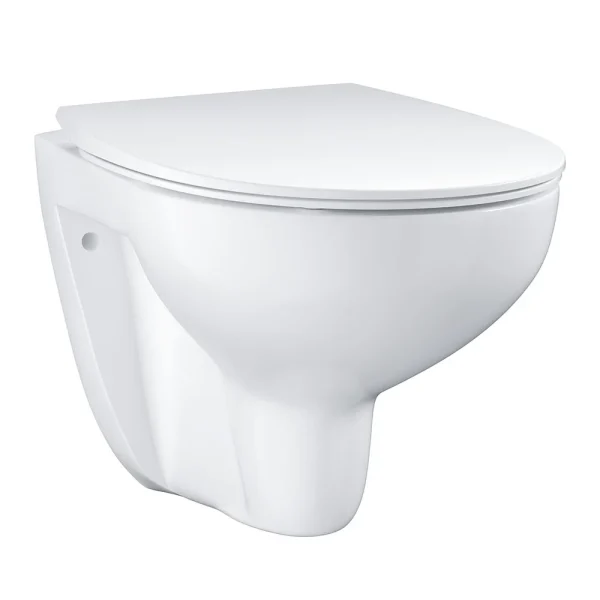 Grohe Bau Rimless Wall Hung Toilet with Slim Soft Close Seat