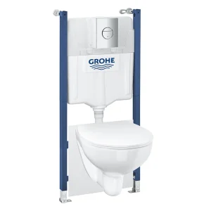 Grohe Solido Compact Bau Ceramic Rimless 5 in 1 Pack