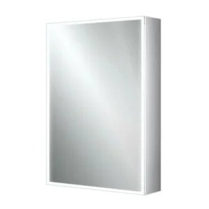 HIB Qubic 50 LED Aluminium Mirror Cabinet