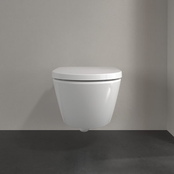 Villeroy & Boch Viconnect Pro 2.0 Toilet Frame with Subway 3.0 Twistflush Wall Mounted Toilet and Matt Black Flush Plate - Image 5